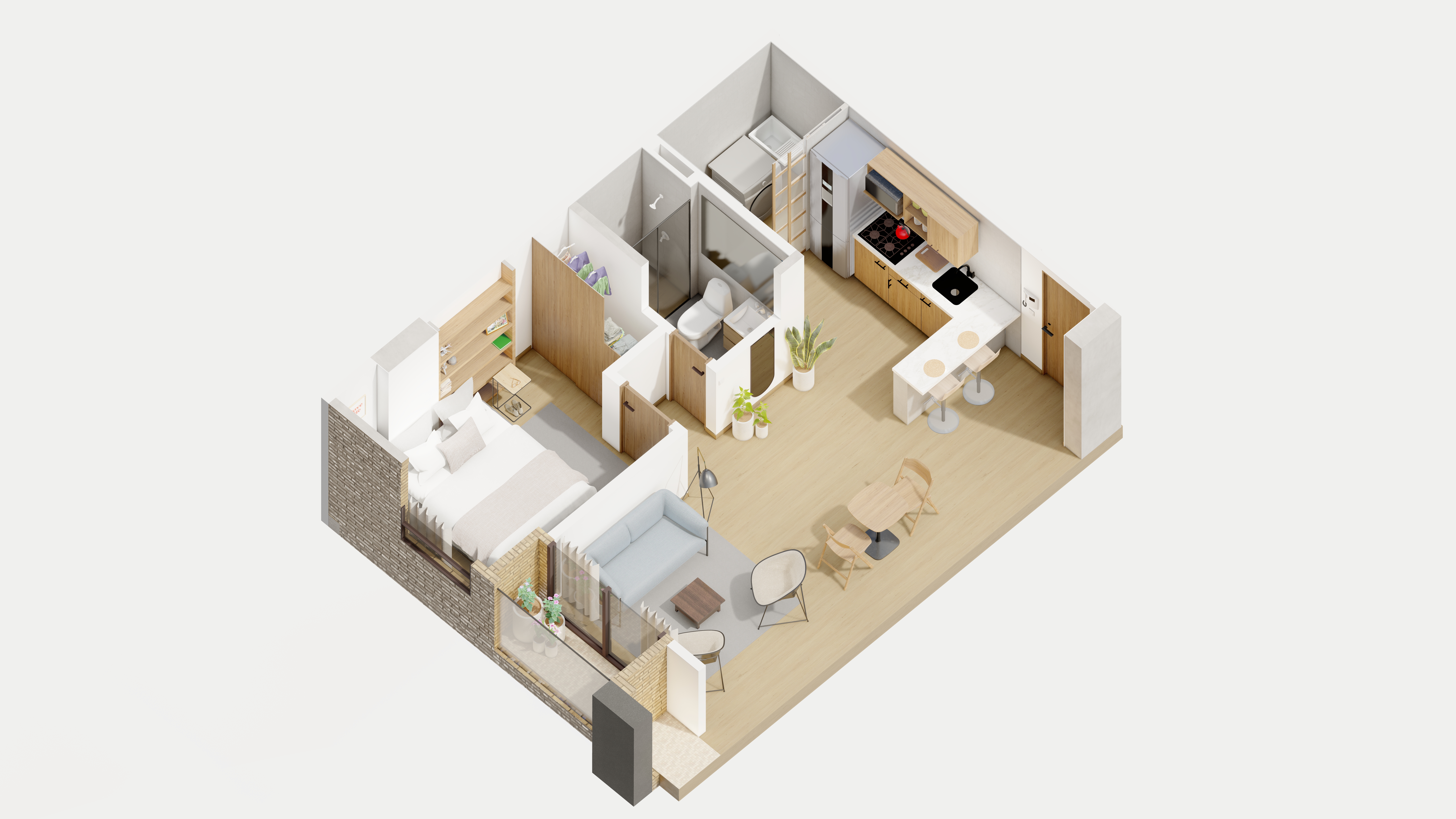 Loft con acabados